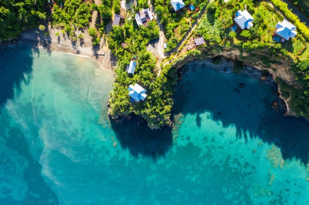 Secret Bay Dominica aerial
