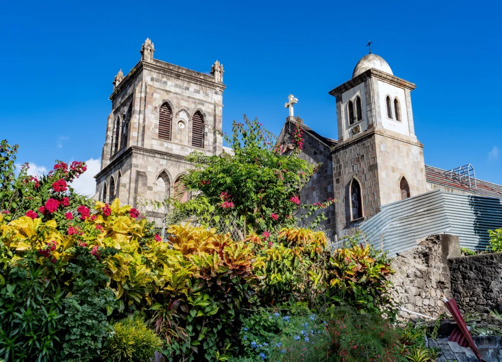 stock photo roseau church dominica 1330238351