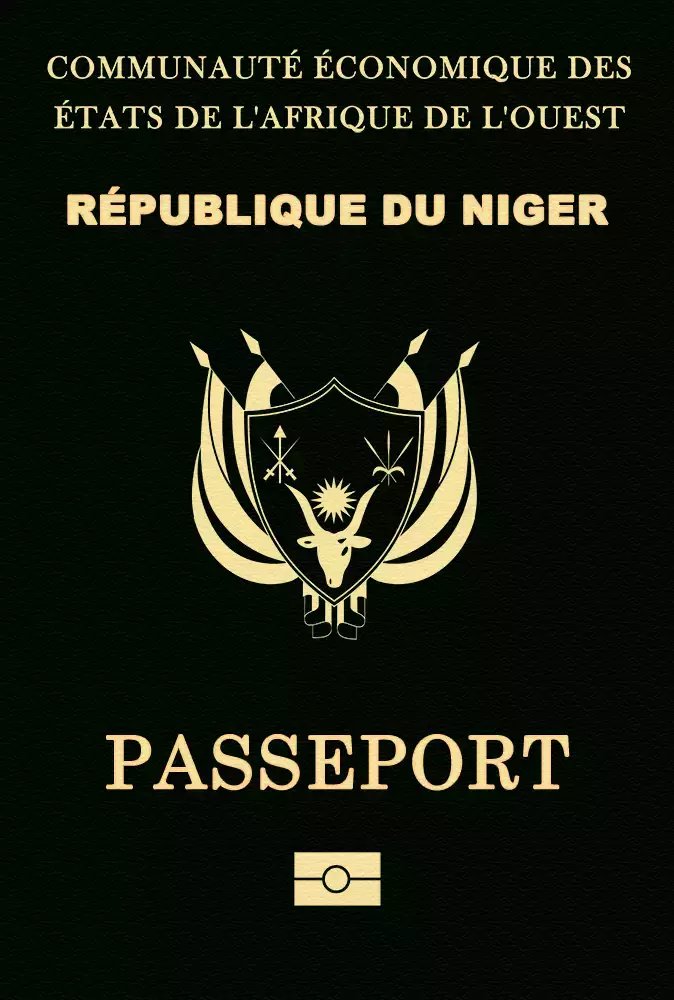 Passport of Niger