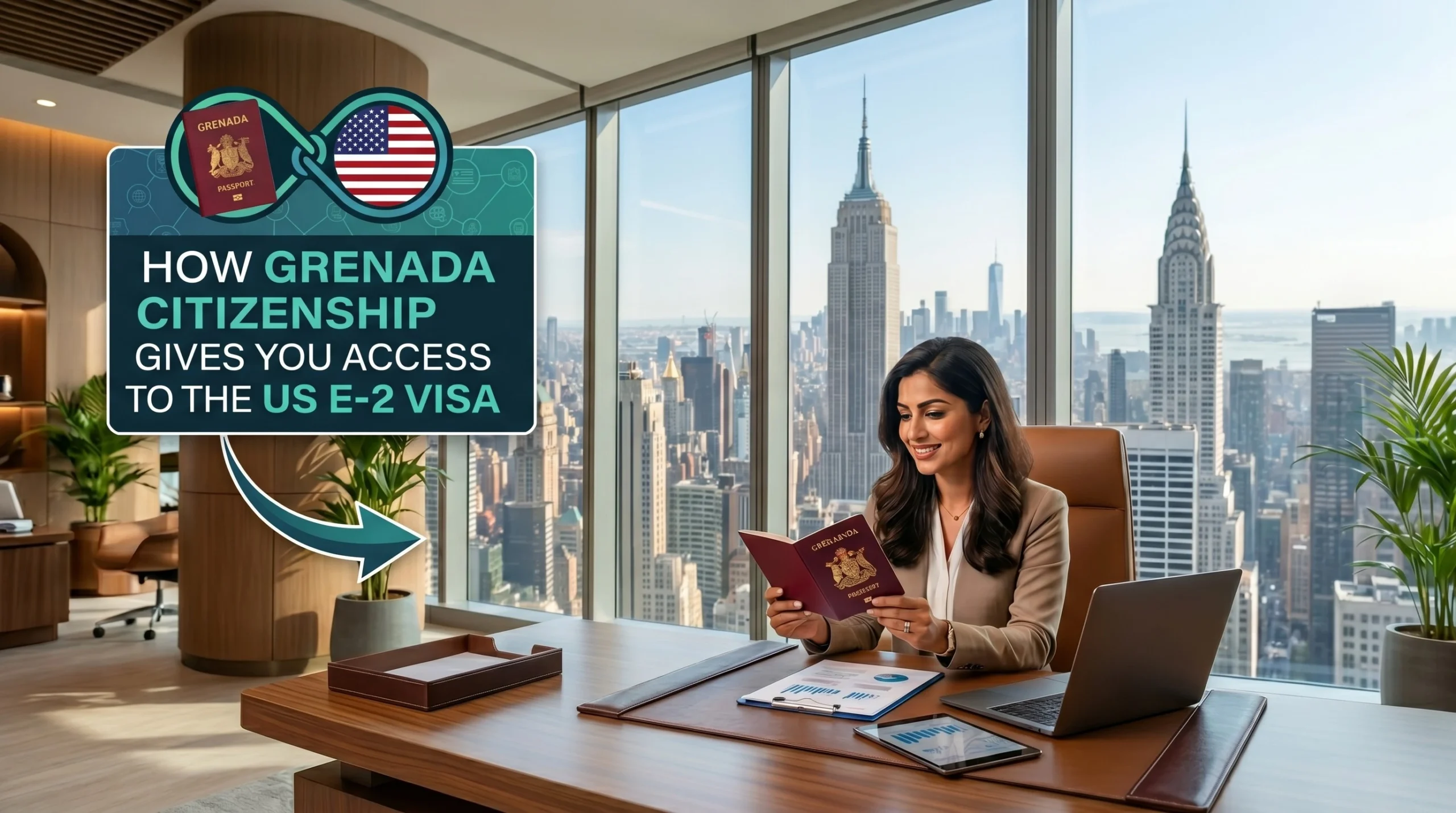 Grenada E-2 Visa pathway through Grenada Citizenship by Investment for entrepreneurs seeking US business opportunities