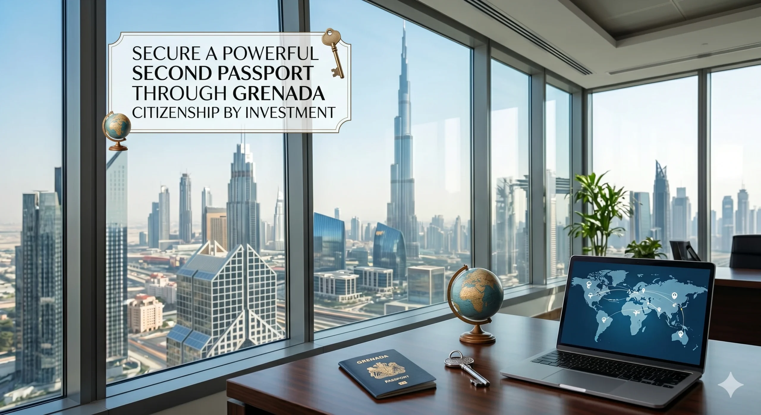 Grenada second passport providing visa-free travel, US E-2 Visa access, and global opportunities for investors and families