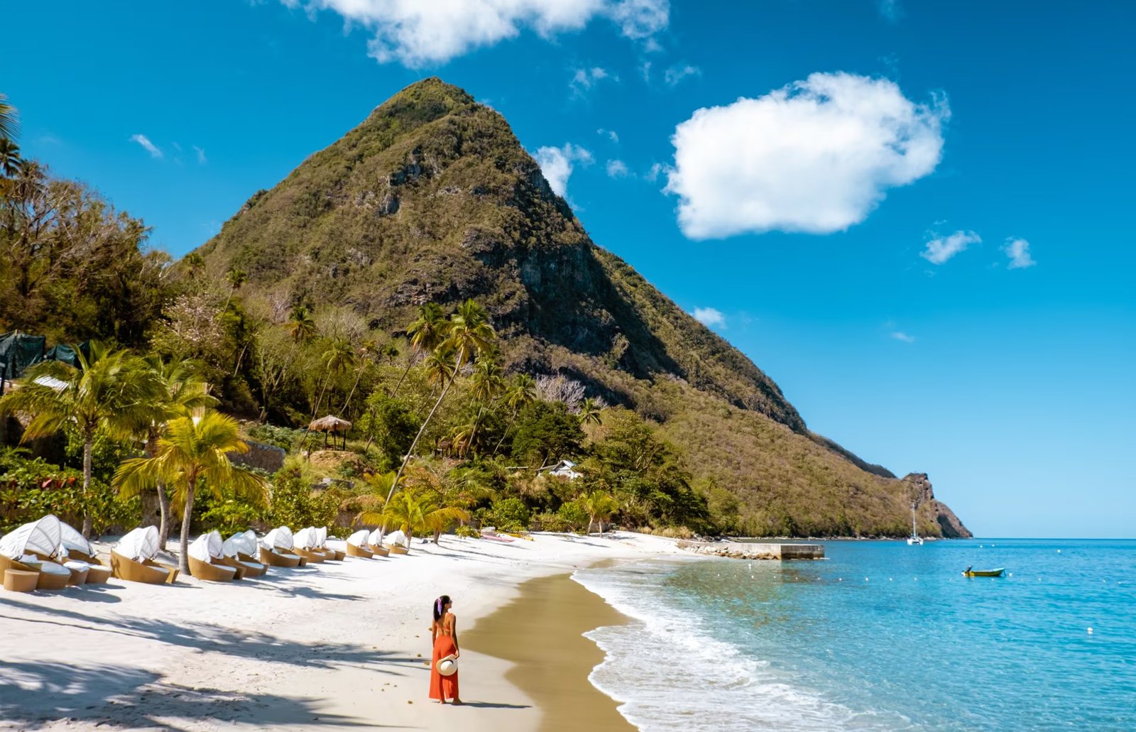 The Pitons in Saint Lucia